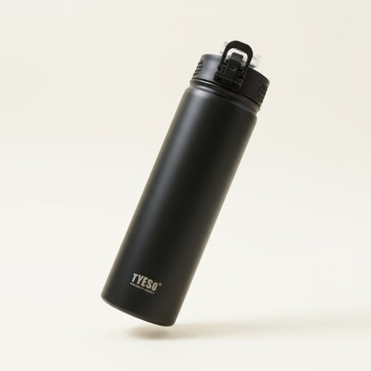 Thermos Inox avec Paille 600ml / 750ml – Bouteille Isotherme Double Paroi pour Sport, Voyage & Voiture