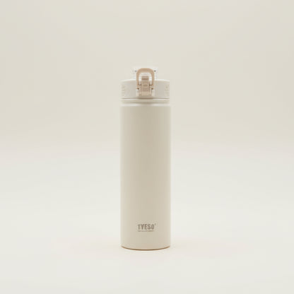 Thermos Inox avec Paille 600ml / 750ml – Bouteille Isotherme Double Paroi pour Sport, Voyage & Voiture