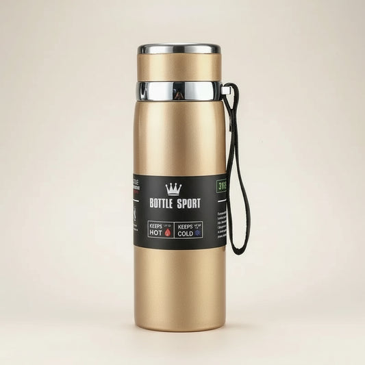 Gourde Isotherme Inox 800ml – Bouteille Double Paroi pour Boissons Chaudes & Froides | Thermos Sport Durable