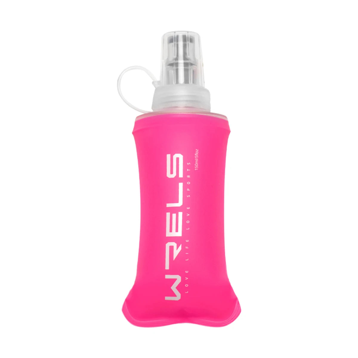Gourde Pliable en Silicone ROSE 150ml / 250ml / 500ml – Bouteille Souple Réutilisable pour Sport, Running & Voyage