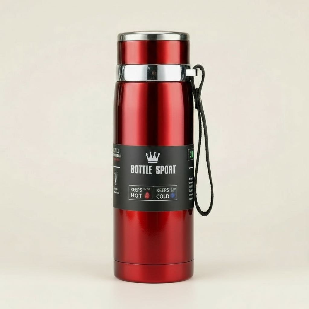 Gourde Isotherme Inox 800ml – Bouteille Double Paroi pour Boissons Chaudes & Froides | Thermos Sport Durable